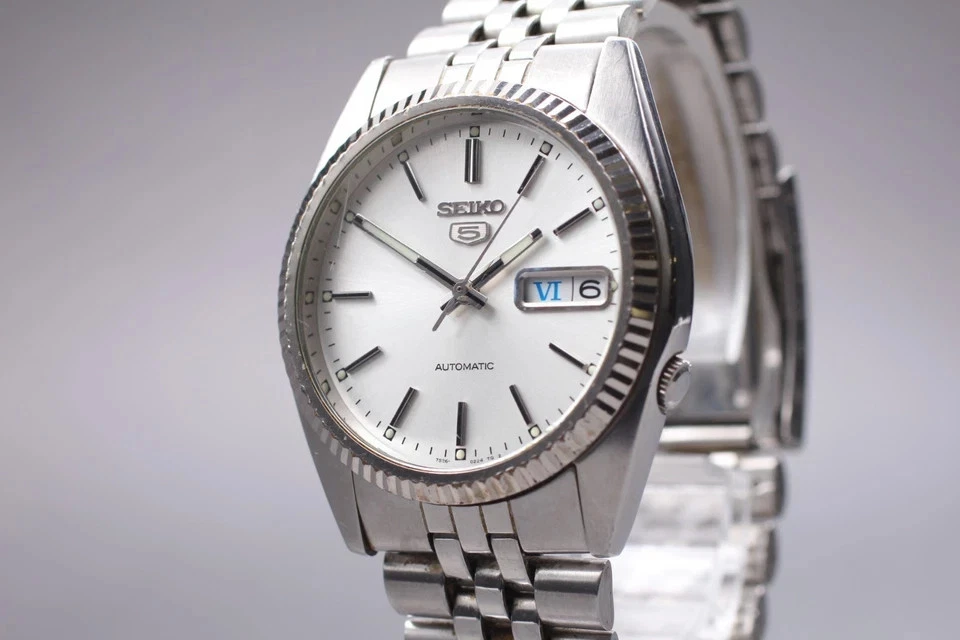 [EXC+5] SEIKO 5 7S26-3110 36mm Silver Dial Day Date Automatic Men's Watch JAPAN - Image 4 of 4