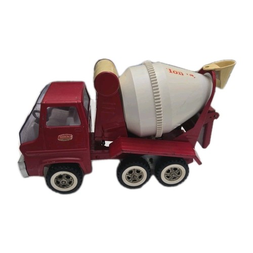 Vintage 60er Jahre Tonka rot Zementmischer Beton Pressstahl LKW Gasturbine