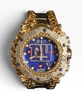 Invicta 41515 NFL NY Giants Gladiator 55mm Swiss Chronograph LE + Collector Case