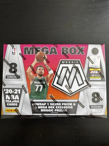 Panini 2020-2021 ‘20-‘21 Mosaic NBA Basketball Mega Box Sealed
