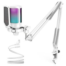 New and unused FIFINE USB Condenser Microphone RGB Light Cardioid Directivity