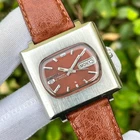 Vintage Seiko 5 Automatic TV Shaped Red Cherry Dial Japan Men's Watch 6319-5000