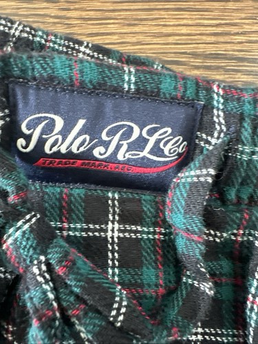Pantaloni pigiama Polo Ralph Lauren blu a quadri in flanella con tasche ~ uomo XL ~ nuovi con etichette - Foto 7 di 8