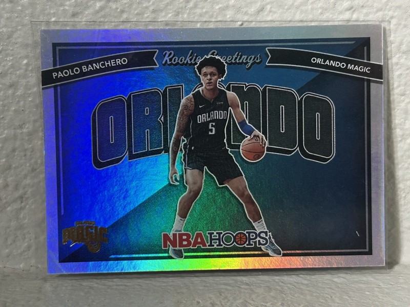 2022-23 Panini NBA Hoops Rookie Greetings SILVER Paolo Banchero #1 RC ROOKIE NBA
