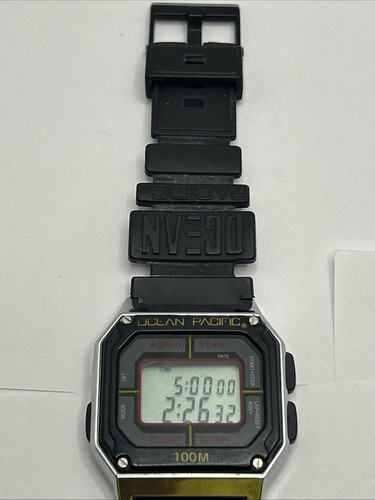 Ocean Pacific Men Watch pBlack Plastic 100m Light Divers Watch 100% water proof - Picture 2 of 4