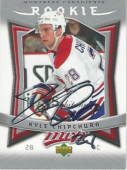 KYLE CHIPCHURA - 2007-09 Upper Deck MVP - Montreal Canadiens - original signiert - Bild 1 von 1