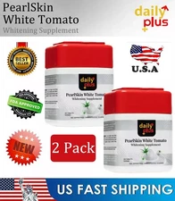 2Pack Daily Plus PearlSkin White Tomato 6 in 1 Skin Perfection Supplement 60Caps