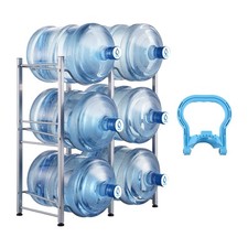 3 Tiers Water Jug Holder,5 Gallon Water Bottle Holder,Double Row Water Bottle