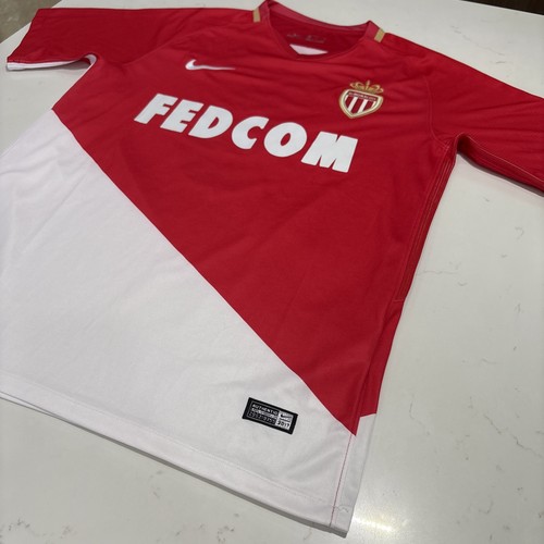 Monaco Jersey Radamel Falcao 2017/2018 France Soccer Football Ligue 1 Size L - Picture 6 of 12