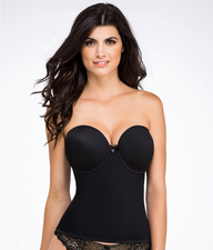 Va Bien BLACK Ultra-Lift Seamless Bustier,US 36DDD, UK 36DDD NWOT