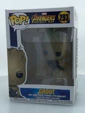 Funko POP! Marvel Avengers: Infinity War Groot con Blaster #293 CAJA DAÑADA