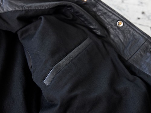 Men's Genuine Leather Trucker Jacket Vintage Classic Denim Style Shirt Jacket - Picture 4 of 9
