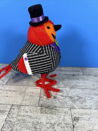 Target Hyde & EEK Halloween Fabric Felt Bird 2024 Gourdon Featherly Friends - Picture 5 of 5
