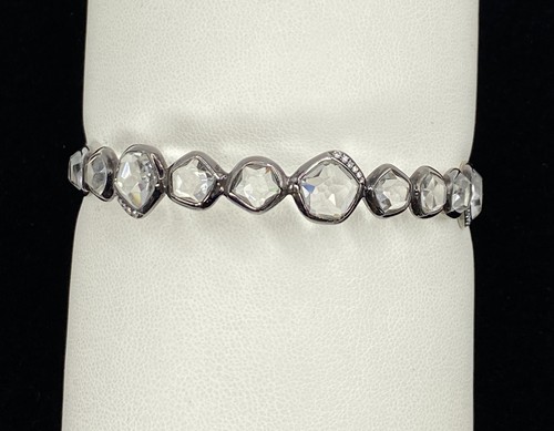 Ippolita Sterling 925 All Around Stone Crystal Quartz Rock Candy Bangle Bracelet - Picture 3 of 7