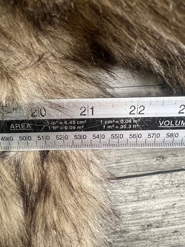 Urban Outfitters iet frans Wade Faux Fur Coat Size Small Brown Jacket Furry y2k - Picture 7 of 8