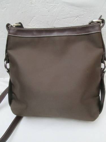 - KESSLORD Vintage TBEG Brown Leather Canvas & Leather Shoulder Bag - Picture 6 of 9