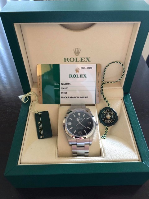 Rolex Explorer I 39mm 214270 Wrist Watch for Men
