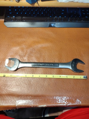 Craftsman #44586 1-1/16 - 1-1/8 SAE Double Open End Wrench Made In USA NOS - Picture 1 of 8