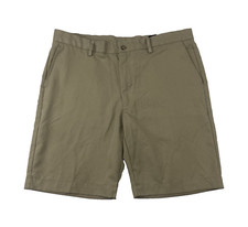 Greg Norman Men's Brown Flat Front Performance Shorts Size 36 100% Polyester