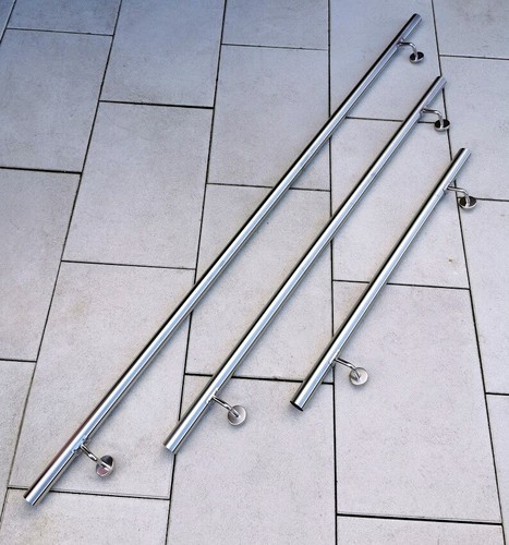 Pasamanos FLEXI V2A acero inoxidable pasamanos de pared barandilla escalera barra mango parapeto - Imagen 2 de 10