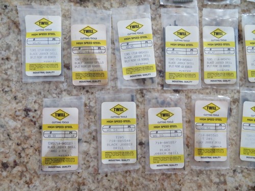 390 pcs TWILL Wire Gauge Number Jobber Drill Bits 39 assorted sizes 1-60 BRAZIL - Picture 6 of 7
