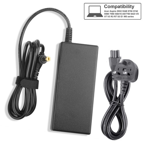 For Acer Aspire ES 15 E5-511 ES1-533 65W AC Laptop Adapter Charger Power Supply - Picture 5 of 11