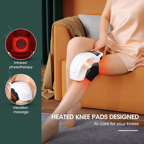 Knee Massager with Heat Infrared Red Light Therapy Relief Vibrating Compression - Picture 7 of 13