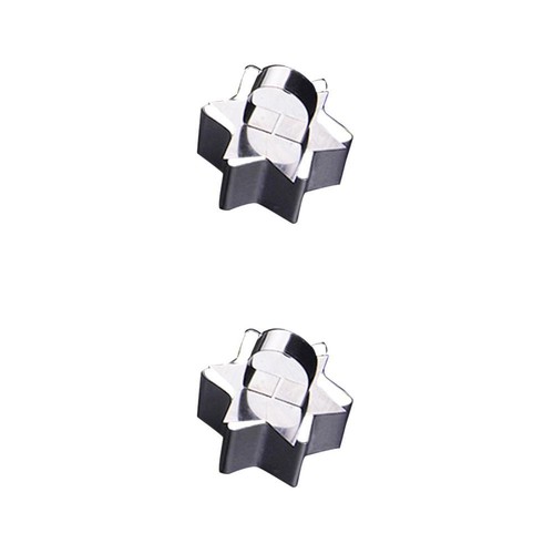 2 Pezzi Anelli per Torta in Acciaio Inox con Pulsante, Forma di Mousse, Cuore, Stella, - Foto 3 di 9