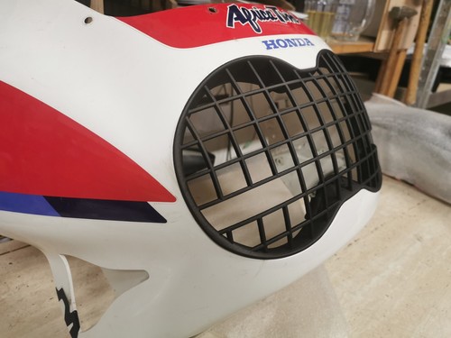 Griglia fari per Honda XRV 750 Africa Twin RD04 Headlamp grill guard (1990-1992) - Imagen 5 de 10