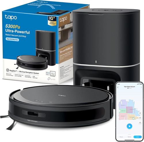 RV20 MAX plus Robot Aspirapolvere Lavapavimenti Con Mappatura 5300Pa, Svuotament