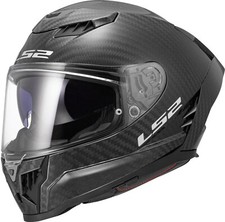 LS2 FF807 Dragon Solid Matt Carbon Motorrad Helm Gr. L - Carbon Matt Schwarz
