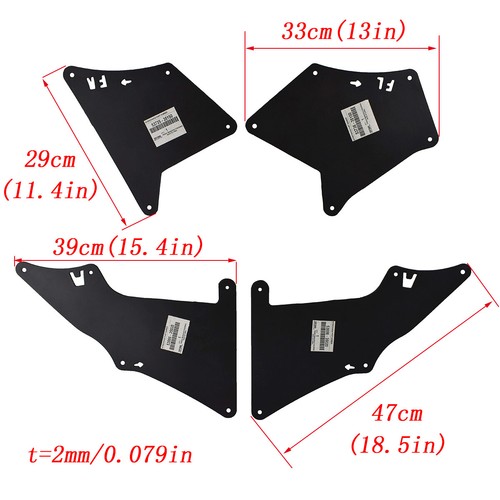 4 Mud Liner Splash Flaps Fender Seals Inner For Toyota 4Runner 03-20 Apron - Picture 6 of 6