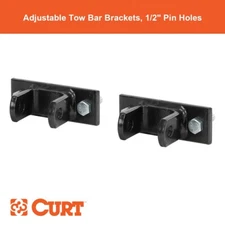 Adjustable Tow Bar Bumper Brackets (1/2" Pin Holes)