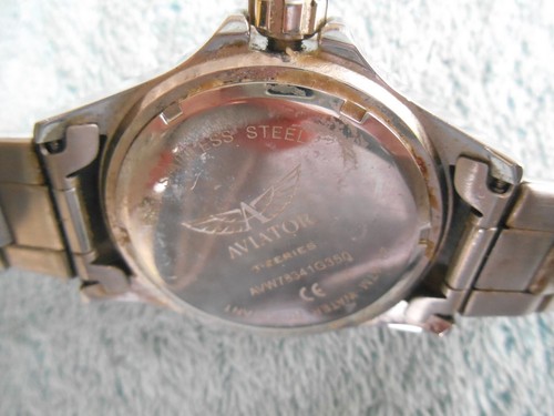RELOJ AVIATOR SERIE F 44mm Cuarzo 20 ATM RESISTENTE AL AGUA. CON CAJA Y ESLABONES. - Imagen 15 de 23