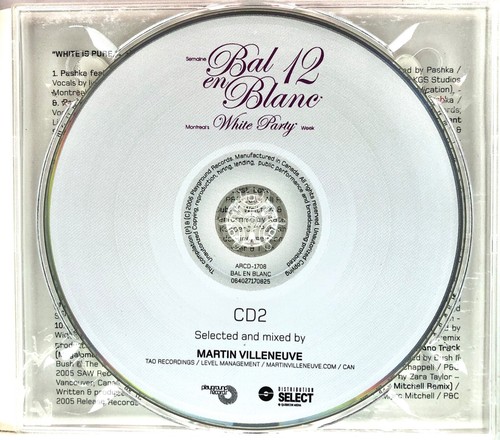 CD de fiesta blanco White Is Pure 5 Bal En Blanc 12 Sultan Martin Villeneuve MV/ENVY - Imagen 7 de 8