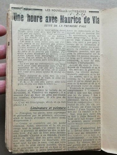Tournant Dangereux Souvenirs de ma vie VLAMINCK éd Stock 1929 Dédicacé - Imagen 5 de 6