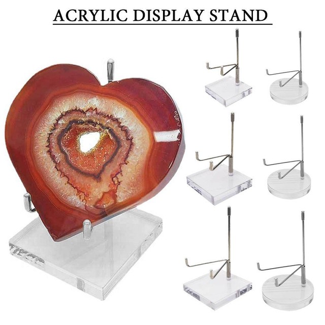 Acrylic Display Stand Clear Easel Shelf w/ Adjustable Arm Metal Racks| T7J8 Acrylic Display Stand Clear Easel Shelf w/ Adjustable Arm Metal Racks| T7J8