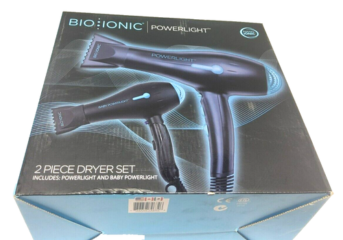 New Bio Ionic Powerlight 2-Piece Dryer Set Ultralight