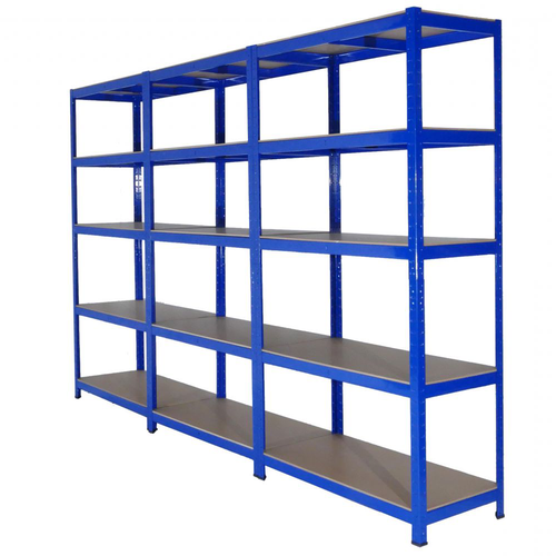 3 BAY MEGA DEAL Garage Shelves Shelving 5 Tier Unit Racking Boltless Heavy Duty - Picture 8 of 24