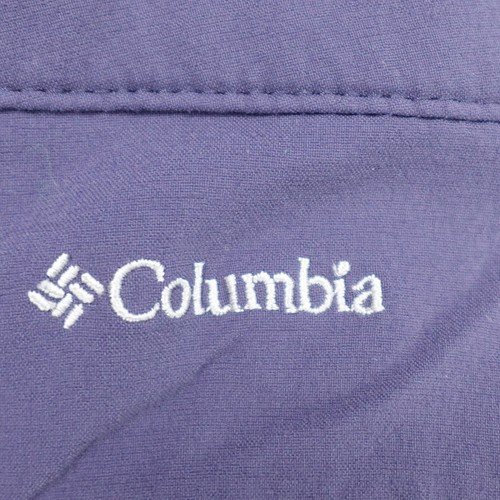 Columbia Pants Womens 10 Capri Cargo Pockets Blue Nylon Stretch Logo 31x22 - Picture 16 of 21