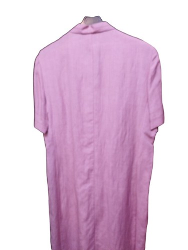 Vestito Estivo Donna Casacca Calibrato Rosa Verde Nero Elena Mirò Lino Curvy - Picture 8 of 59