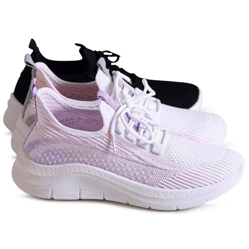 Scarpe Da Donna Halbschuhe Sneaker Plateau Light Slipper Turnschuhe Slip On Mesh - Bild 7 von 9