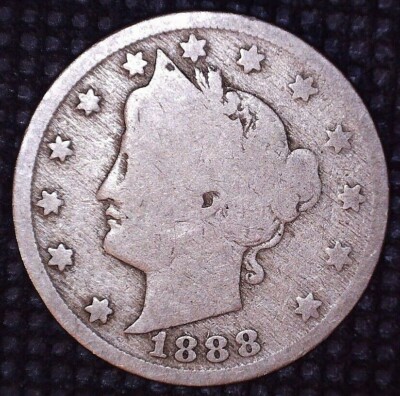 1888 Liberty Head V Nickel 5c Better Date #B112