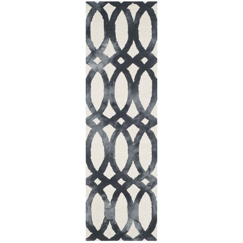 SAFAVIEH Dip Dye DDY675D Handmade Ivory / Graphite Rug - Picture 5 of 27