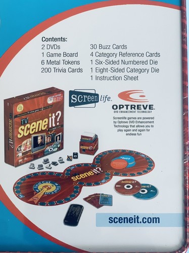 Scene It TV Deluxe Edition Game Trivia DVD Video Game In Still Sealed Tin Box - Picture 6 of 6