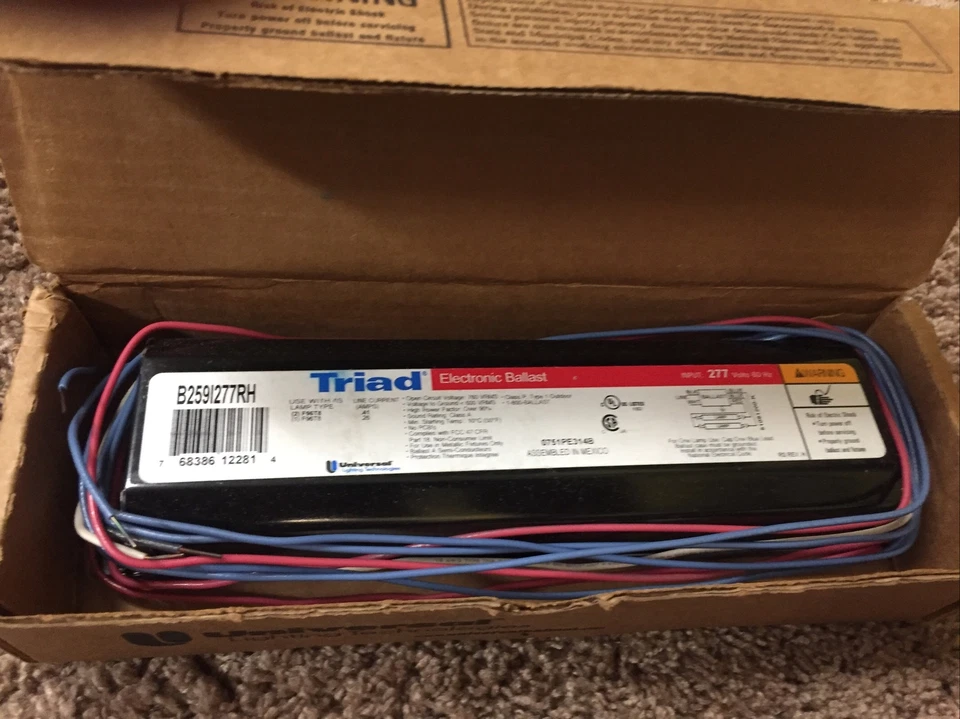 NEW in box TRIAD UNIVERSAL LIGHTING B259I277RH-000I  BALLAST! - Image 3 of 4