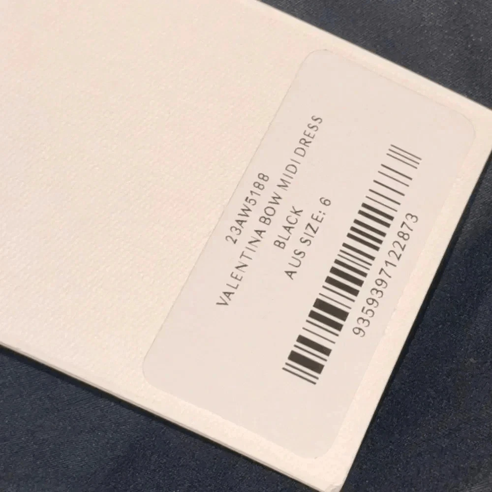 VALENTINO Abito midi donna nero Valentina fiocco spalle scoperte manica lunga nuovo con etichette AJE taglia 6