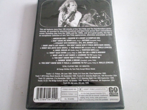 Tom Petty - The Television Collection (DVD) NEW AND SEALED REGION FREE - Foto 2 di 2