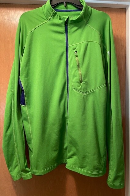 Giacca Salomon Donna Usata XXL Verde Actitherm Pile Leggera Cerniera Intera