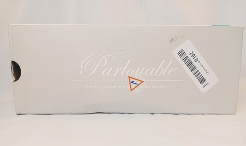 Parlovable Kunstfell Kreuzband Hausschuhe schwarz Gr. M 7-8 NEU - Bild 5 von 5
